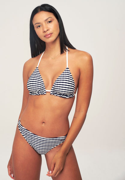 Black Striped Bikini Bottom