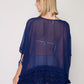 Herita Frill Detailed Kimono Blue