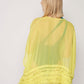 Herita Frill Detailed Kimono Yellow