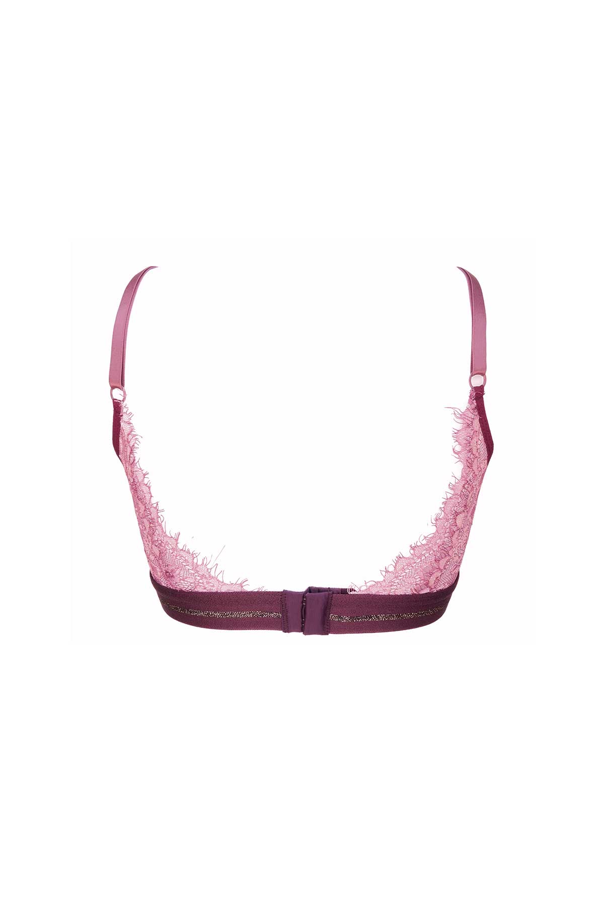 ATHENA BRALETTE - Triangle lace bra - burgundy