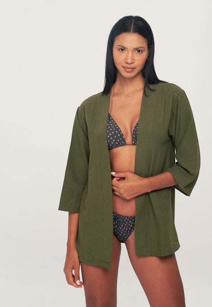 Women's Solid Color Kimono