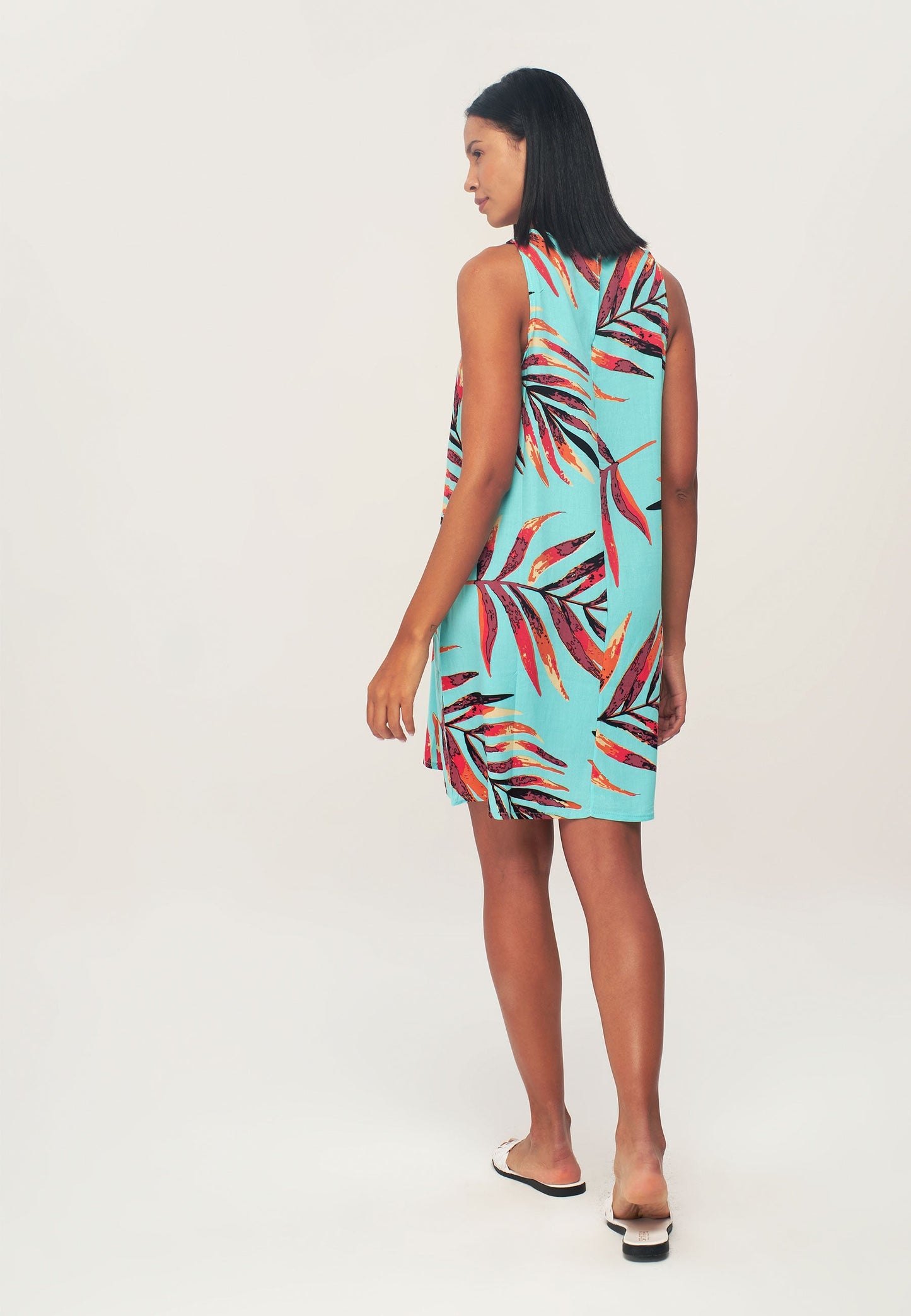 Women's Multi Patterned Backless Dress