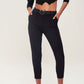 Women's Belted Trousers with Elasticated Waistband