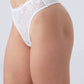 White Thong Panties with Lace Front (3pcs)