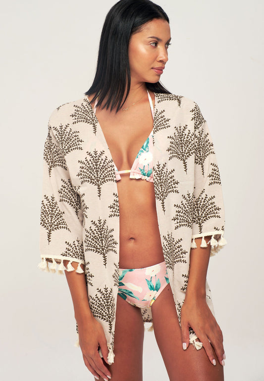 Women's Tree Patterned Kimono