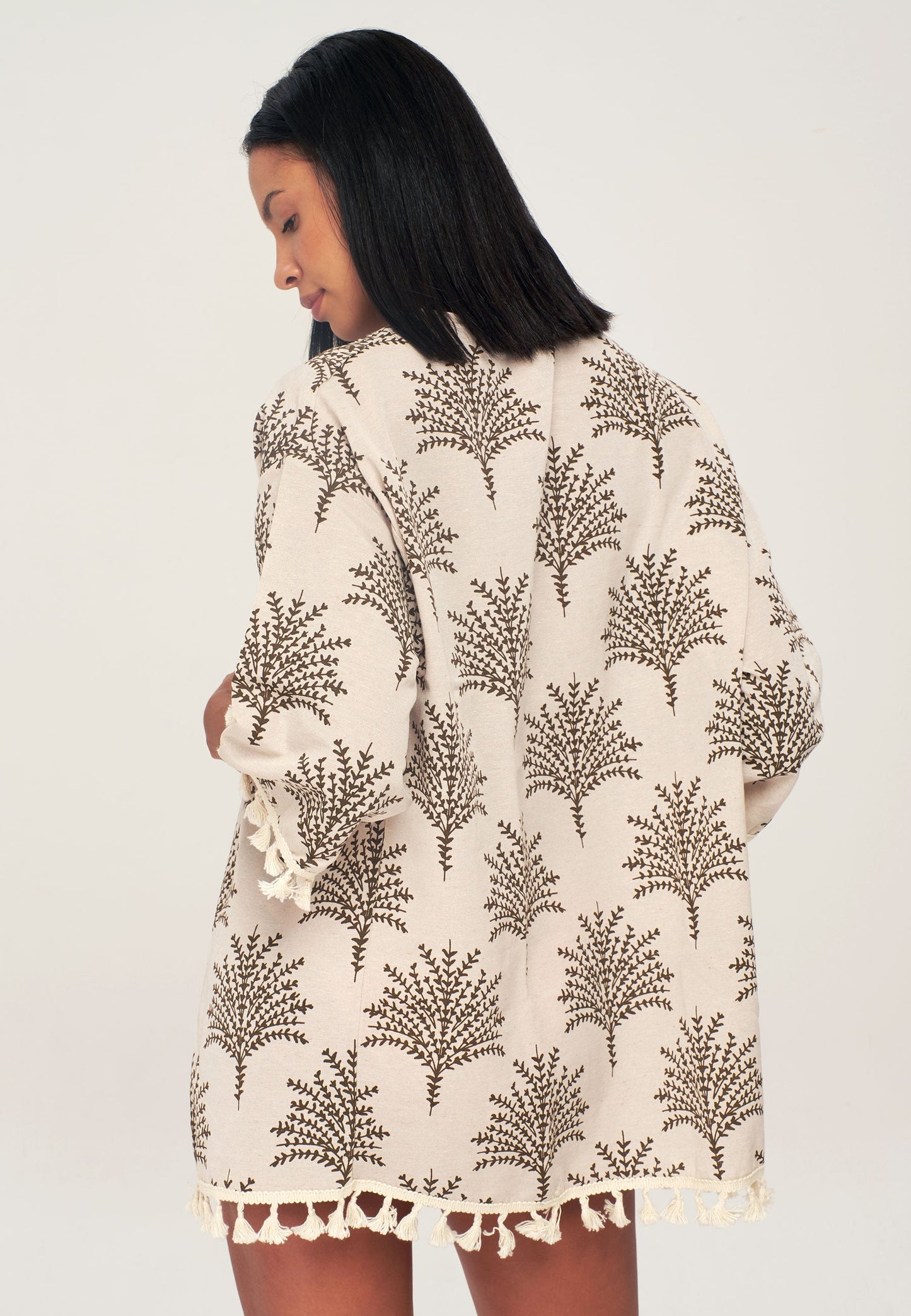 Women's Tree Patterned Kimono