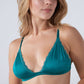 Lined Triangle Bra - Teal