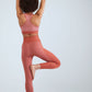 Herita Leggings Top Set Salmon