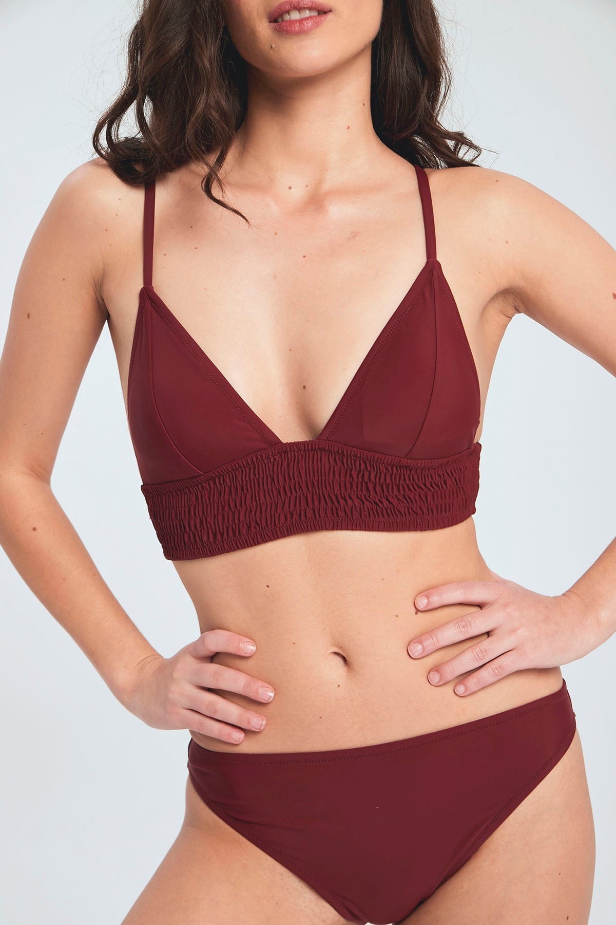 Smocking Padded Bikini Top