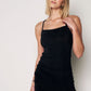 Shirred Back Detailed Dress - Black