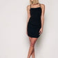 Shirred Back Detailed Dress - Black