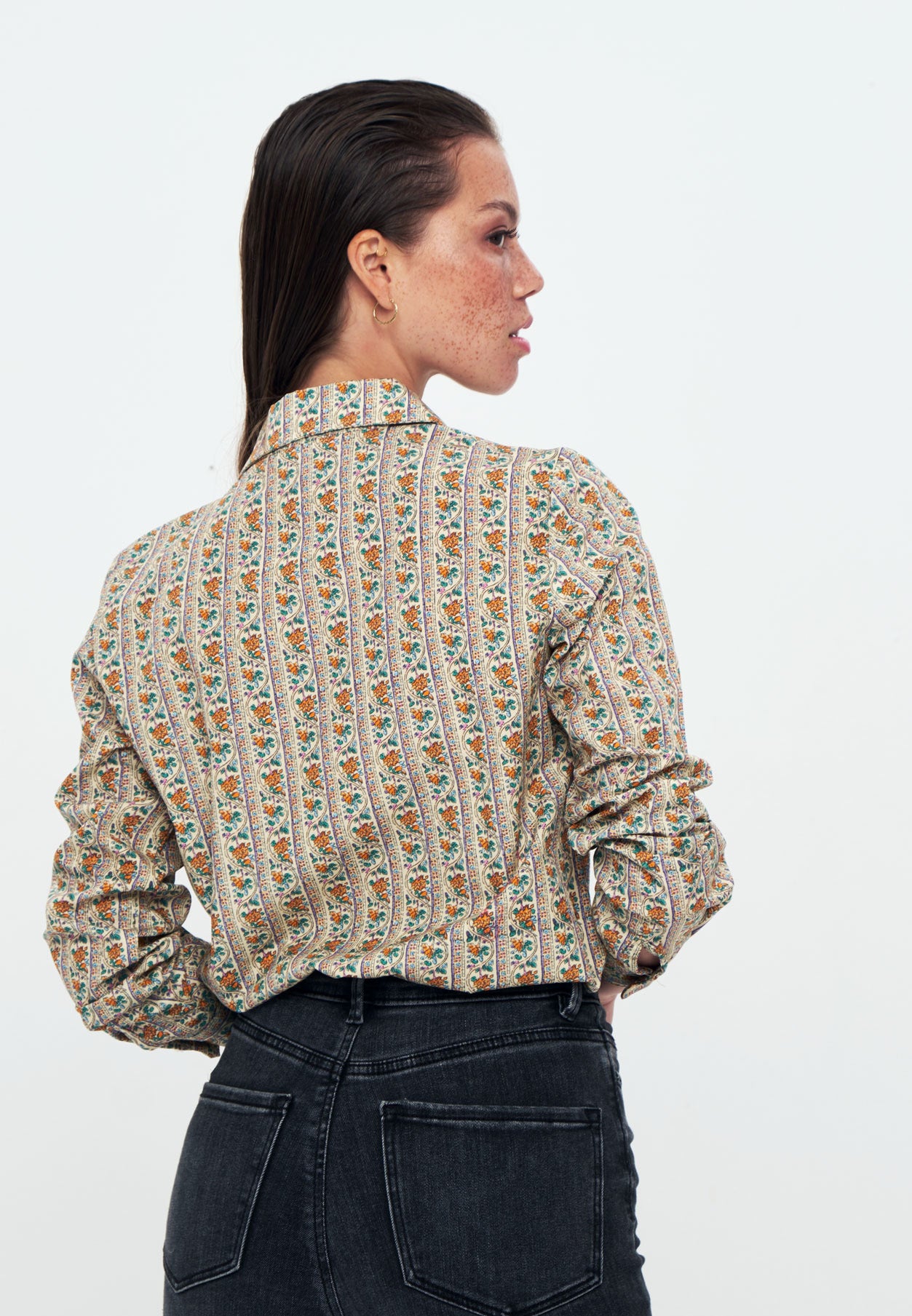 Herita Printed Long Sleeve Shirt Mix color