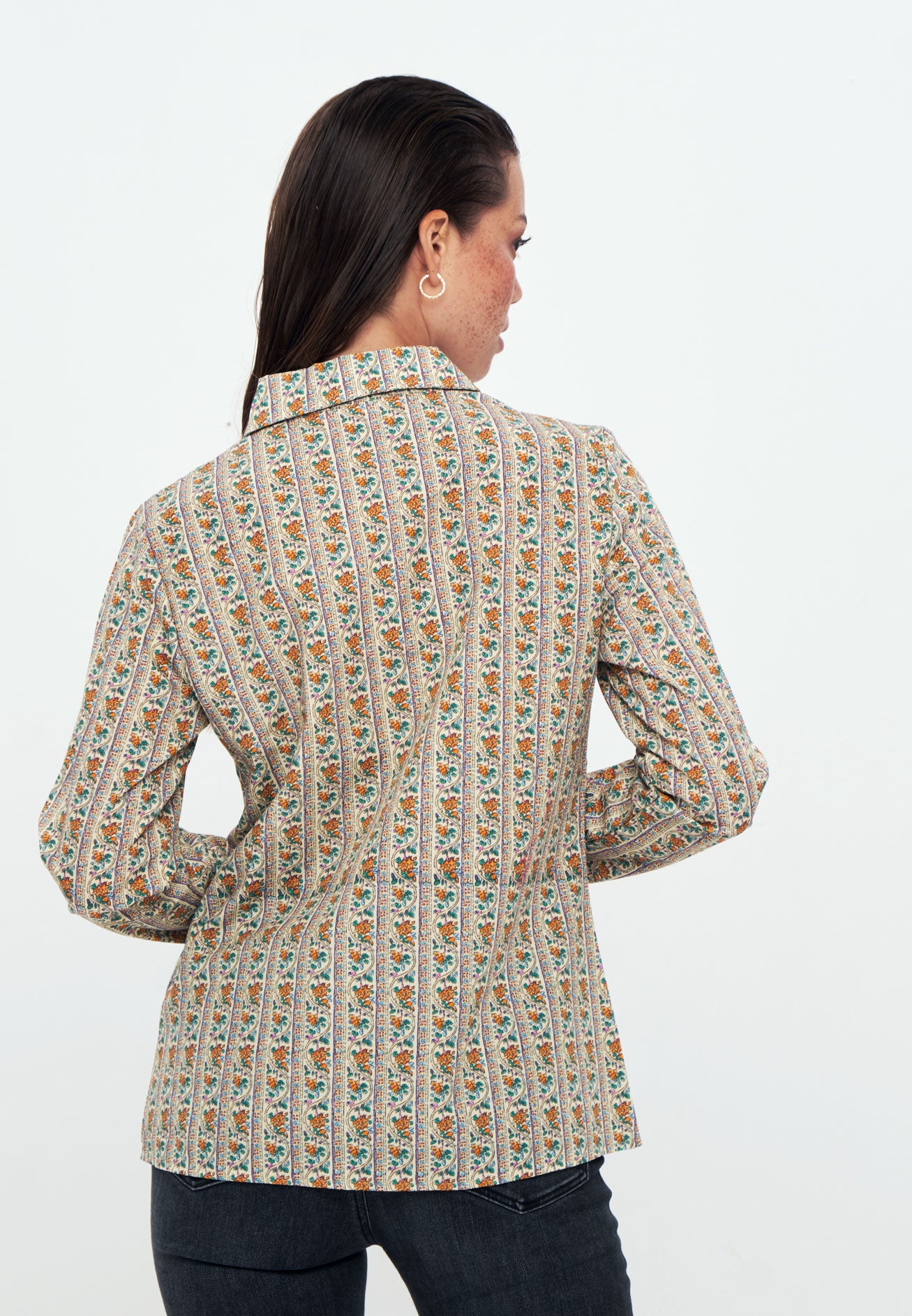 Herita Printed Long Sleeve Shirt Mix color