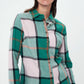 Cotton - Long Sleeve Shirt - Green beige check