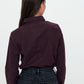 Linen - Long Sleeve Shirt - Maroon