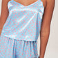 Pink Polka Dot Patterned Short Pyjama Set