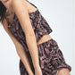 Patterned Short Pyjama Set - Pink black