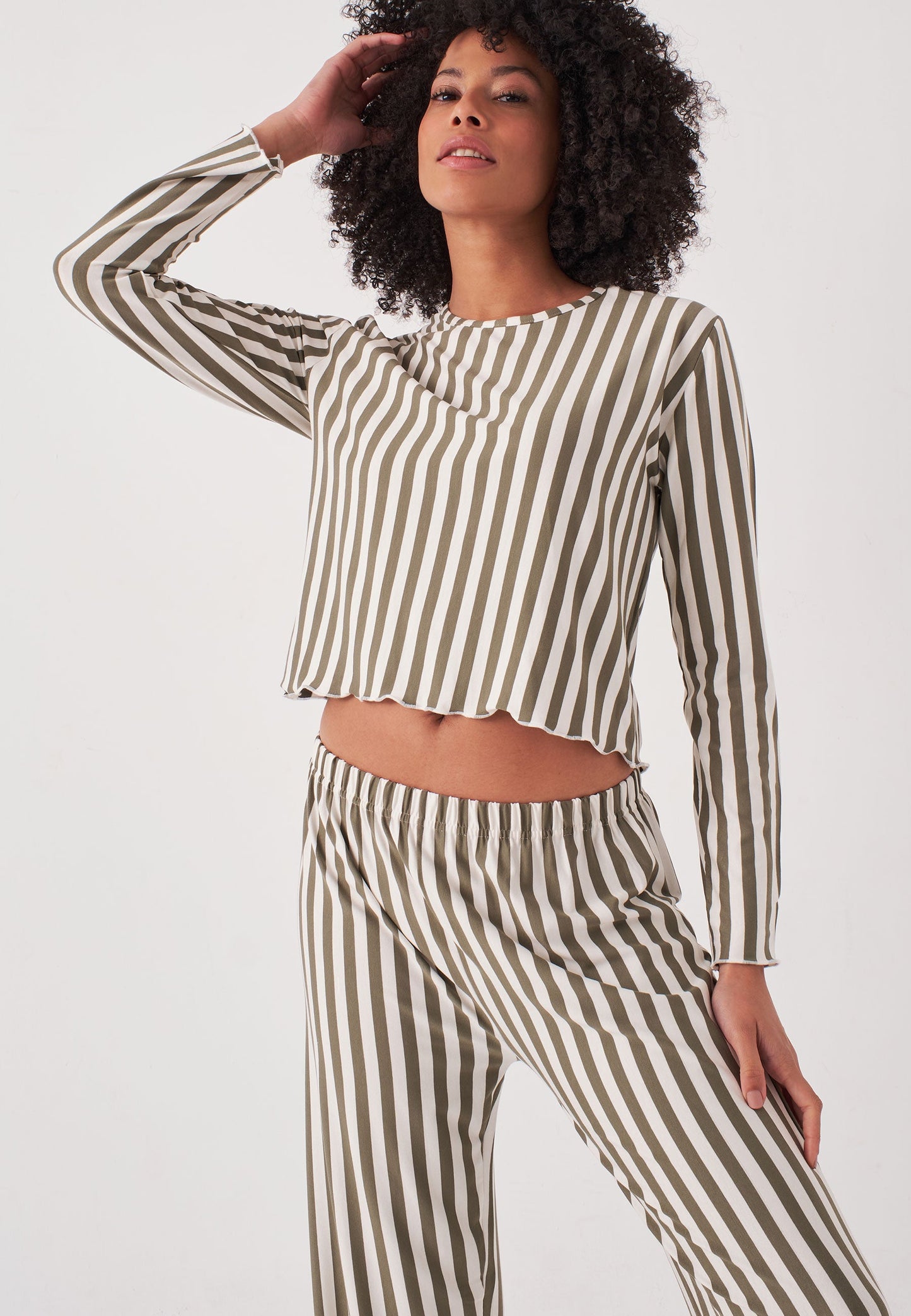 Long Sleeve Striped - Pyjama Set