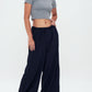 Striped Trousers - Tracksuit bottoms - Navy blue