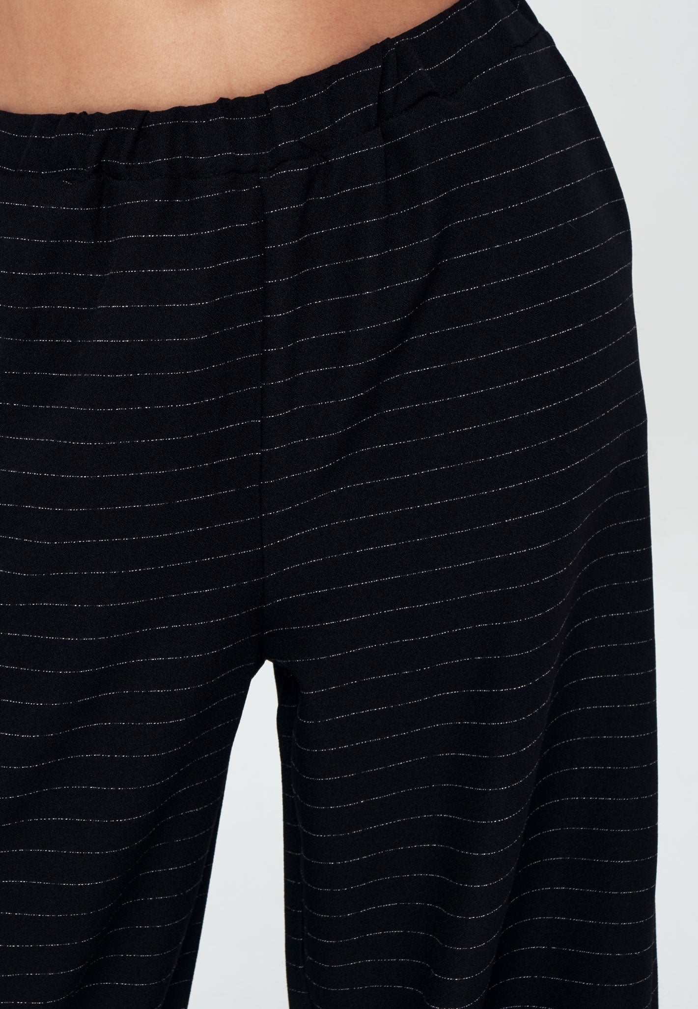 Striped Trousers - Tracksuit bottoms - Black