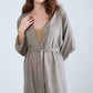 Long Sleeved Kimono - Grey