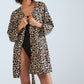 Long Sleeved Kimono - Leopard