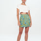 SKORT - Printed Wrap Skirt Short - green