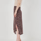 Burgundy Floral Patterned Skirt