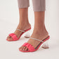 Women's Stoned Heeled Slippers