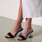 Women's Stone Slippers and Sandals Heeled Shoes