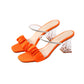 Women's Stoned Heeled Slippers