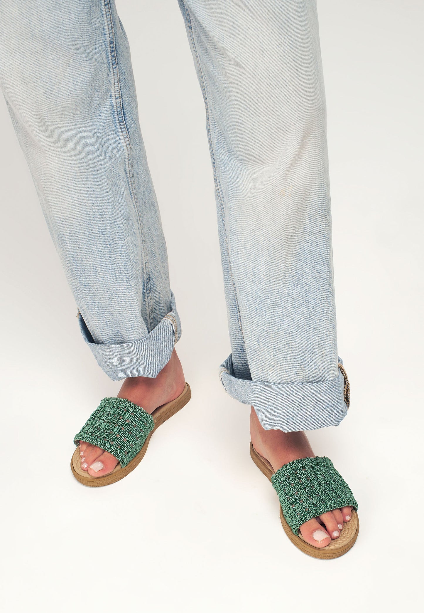 Knitted Slide-in Slippers