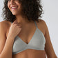 Laser Cut Seamless Bra Panty Set - Grey