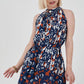 Floral Patterned Dress - Blue