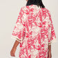 Women's Multi Leaf Patterned Kimono