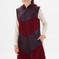 MUNI MUNI - Long Waistcoat - claret red