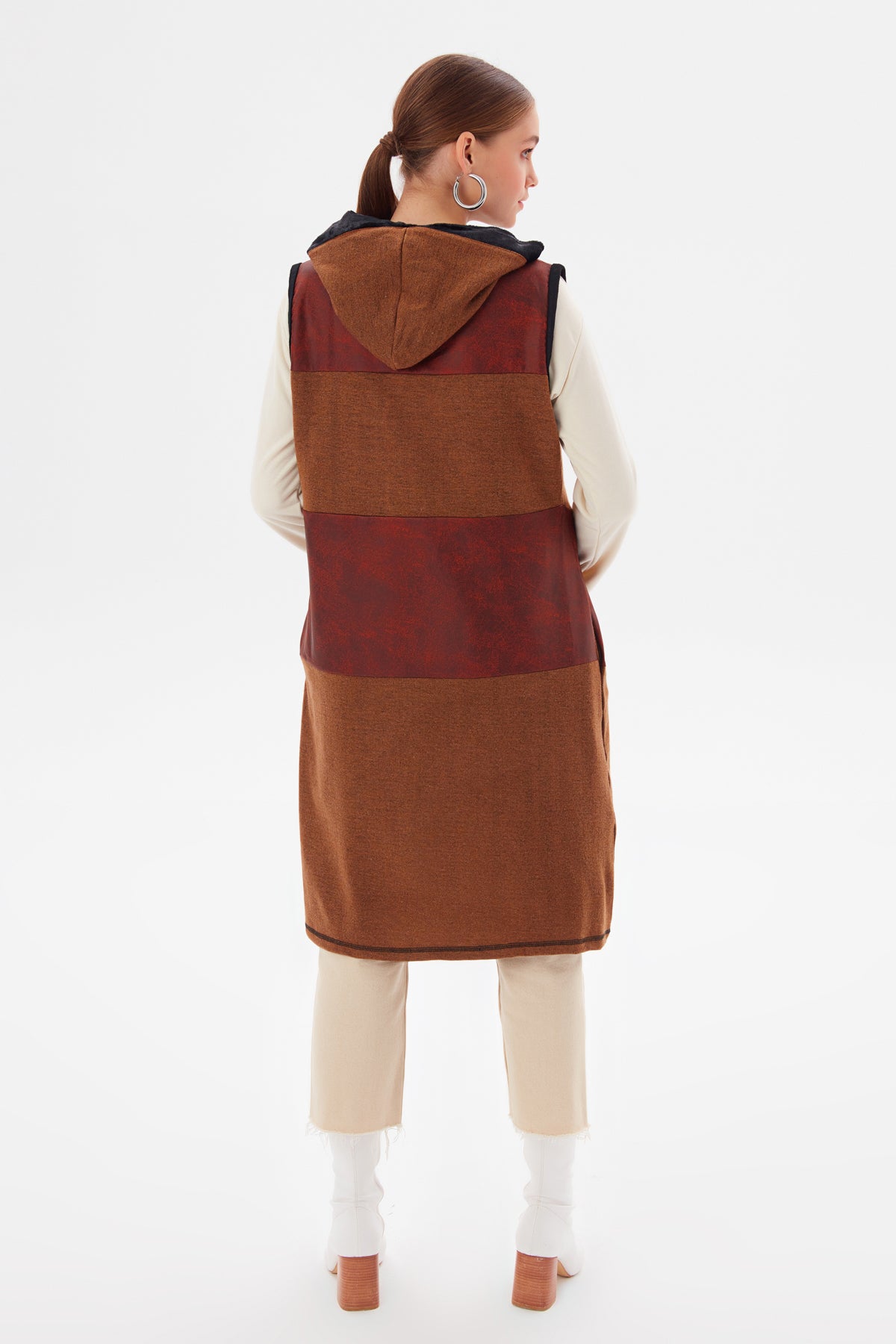 MUNI MUNI - Long Waistcoat - brown