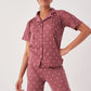 Polka Dot Baby Collar Pants Pajama Set