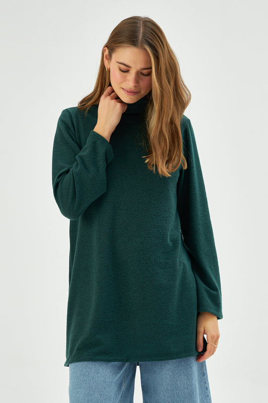 MUNI MUNI - Regular Cut Tunic - dark green