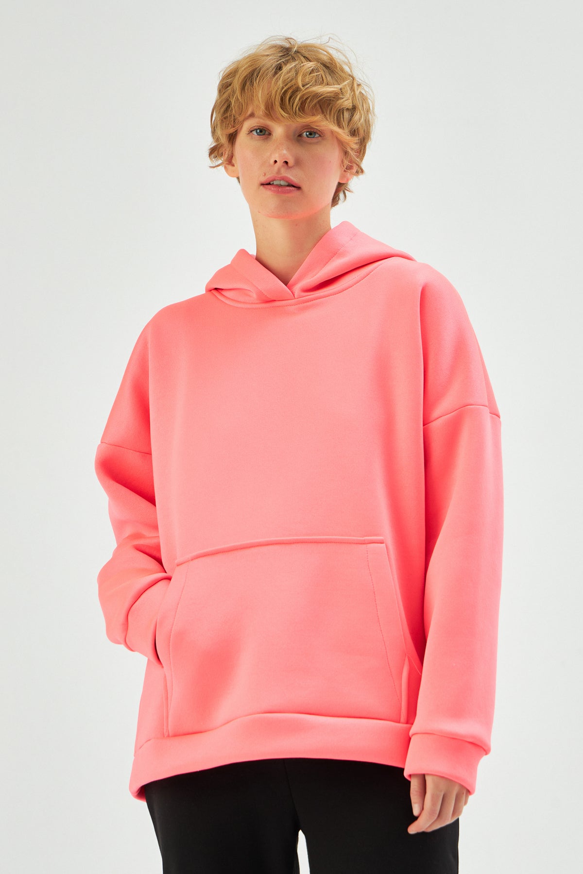 MUNI MUNI -  Oversize Neon Hoodie - neon pink