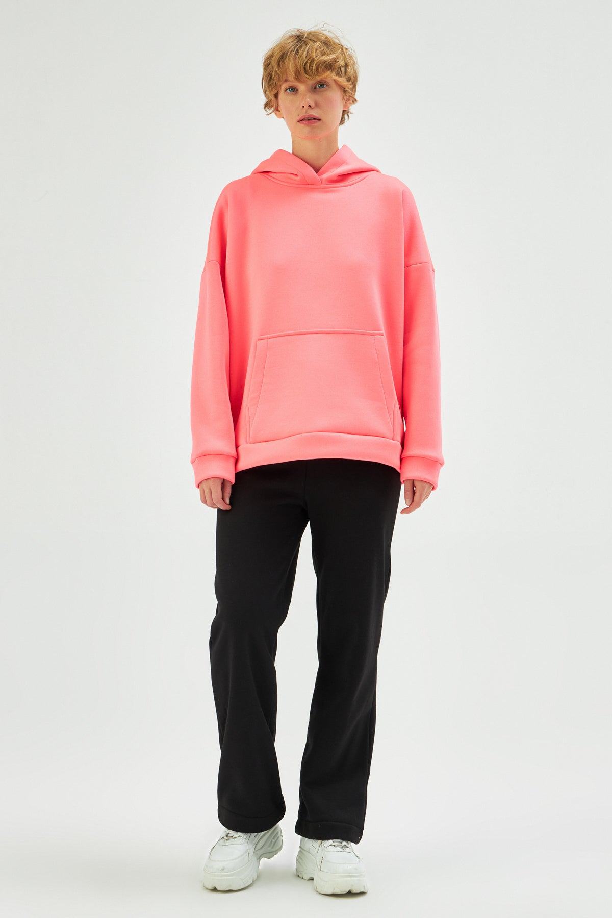 MUNI MUNI -  Oversize Neon Hoodie - neon pink