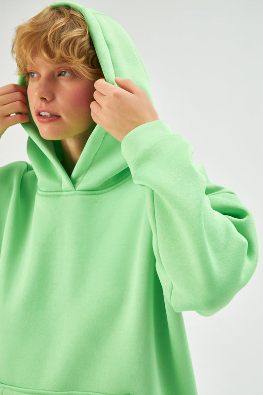 MUNI MUNI -  Oversize Neon Hoodie - neon green