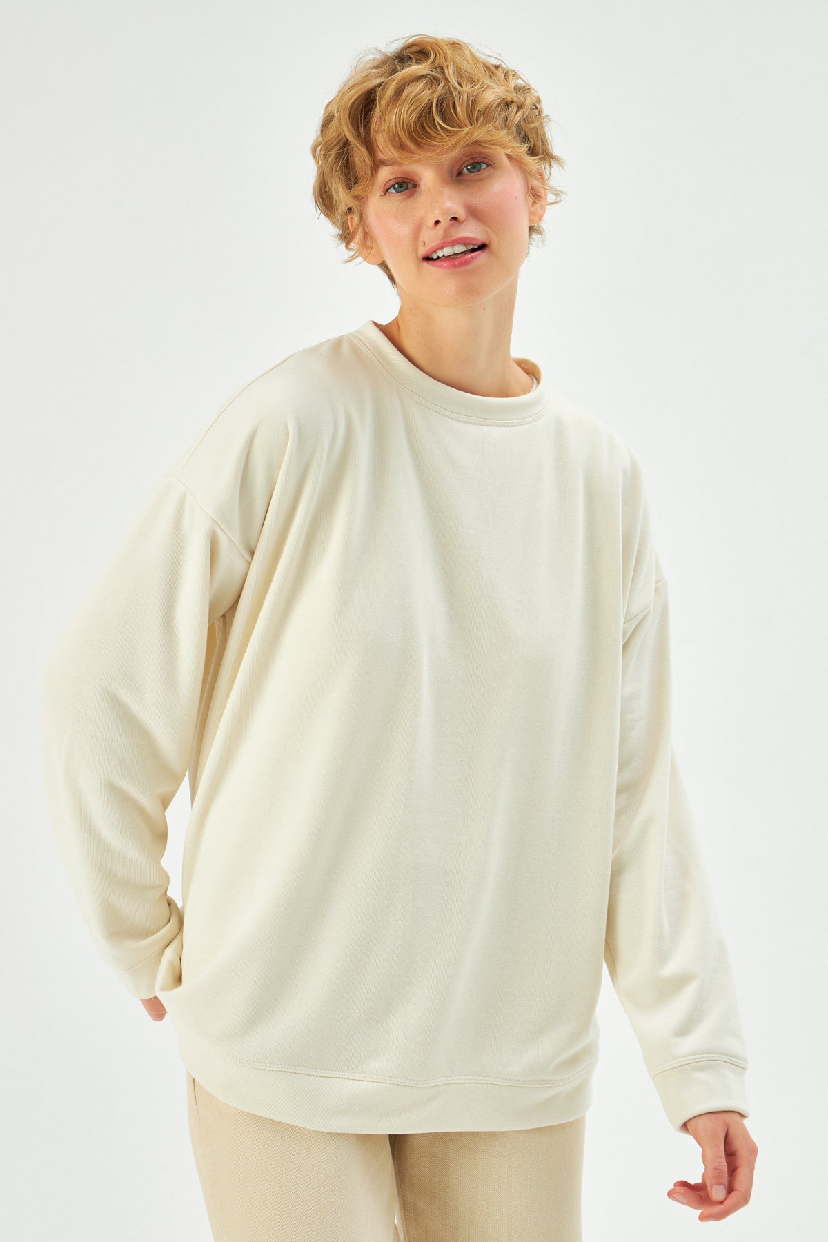 MUNI MUNI - Oversize Sweatshirt - beige