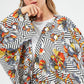 MUNI MUNI - Printed Kimono Top - ecru orange