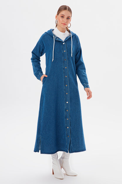 MUNI MUNI - Long Denim Coat - blue