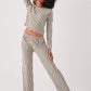 Long Sleeve Striped Pajamas Set