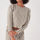 Long Sleeve Striped Pajamas Set