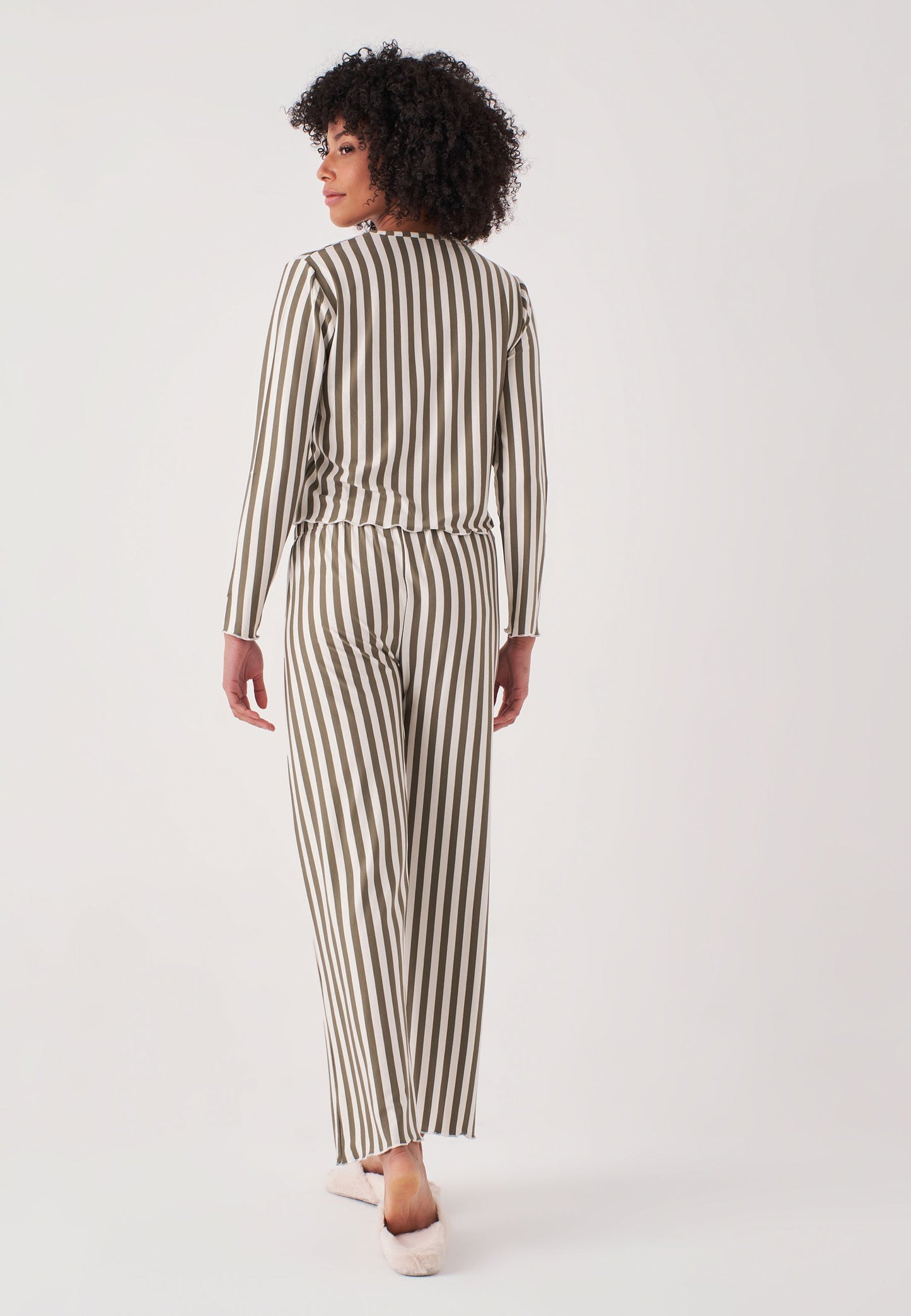 Long Sleeve Striped Pajamas Set