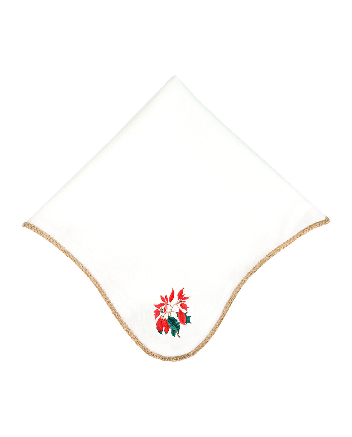 Christmas Linen Service Napkin - White - Ocoza
