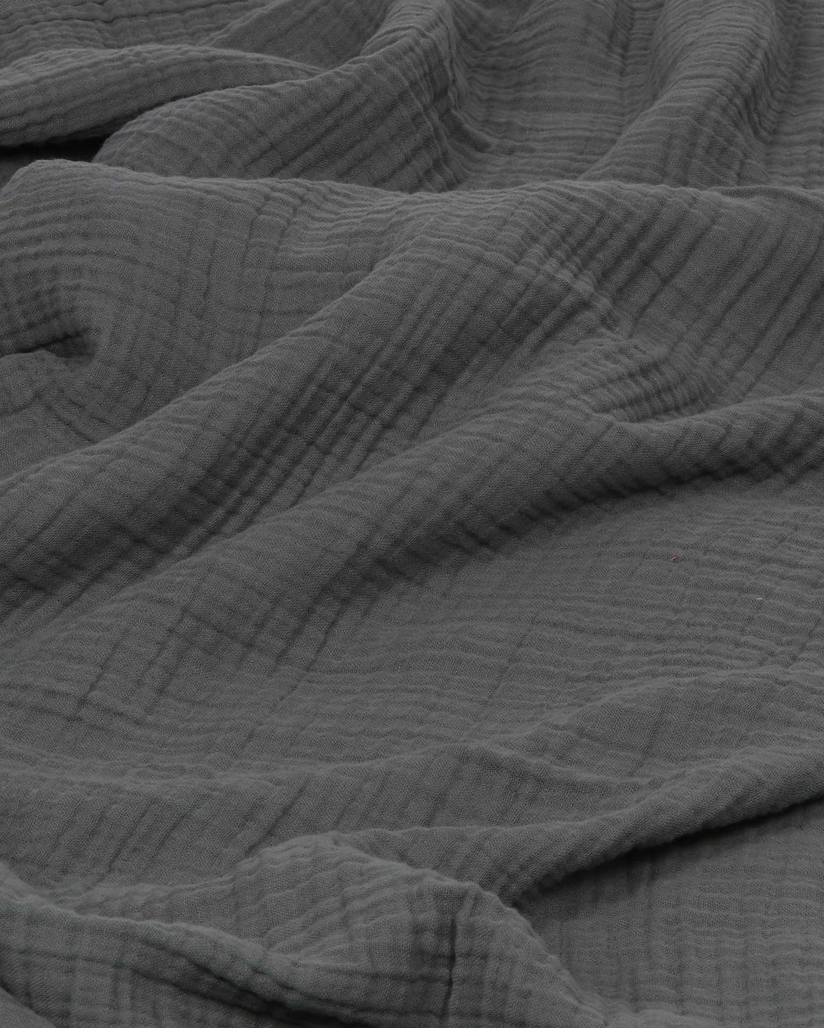 Mollis Muslin Cotton Blanket - Anthracite